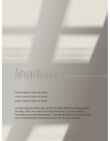 Shadow Concept Vertical ppt template