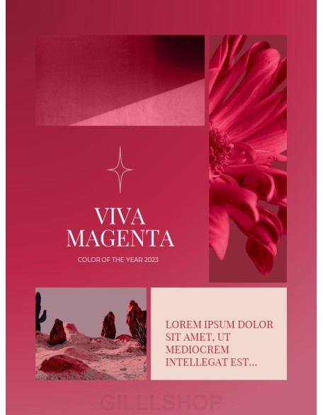 2023 Viva Magenta template ppt