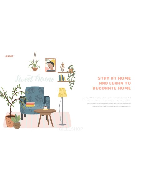 Stay at Home PowerPoint Templates Design