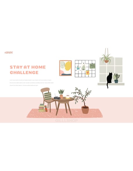 Stay at Home PowerPoint Templates Design