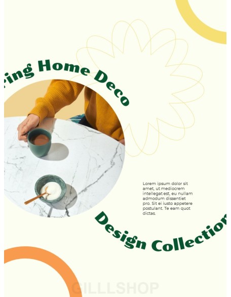 Spring Home Deco Interior Design Product Pitch Presentation Template