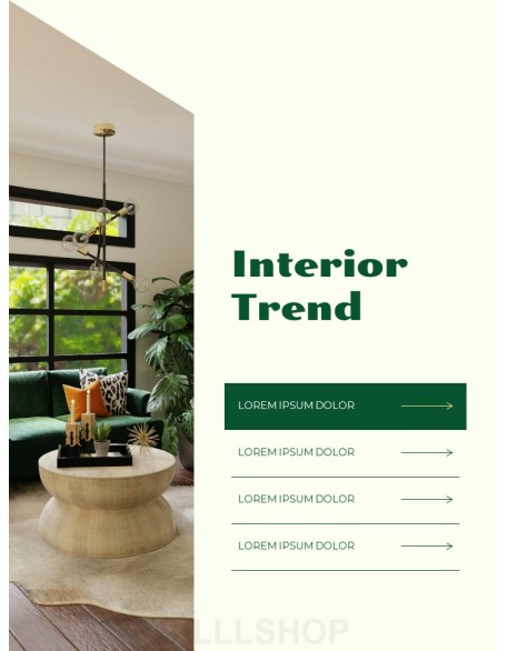 Spring Home Deco Interior Design Product Pitch Presentation Template