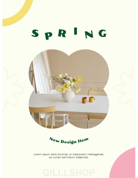 Spring Home Deco Interior Design Product Pitch Presentation Template