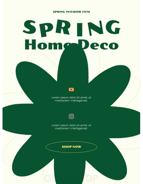 Spring Home Deco Interior Design Product Pitch Presentation Template