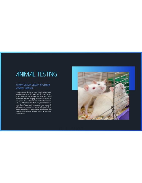 Stop Animal Testing Theme PPT Templates