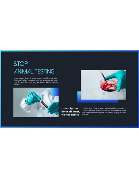 Stop Animal Testing Theme PPT Templates