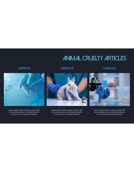 Stop Animal Testing Theme PPT Templates