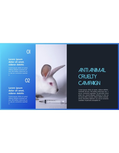 Stop Animal Testing Theme PPT Templates