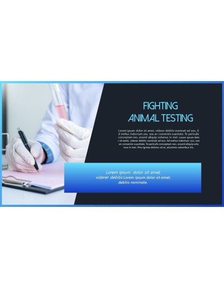 Stop Animal Testing Theme PPT Templates