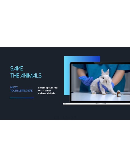 Stop Animal Testing Theme PPT Templates