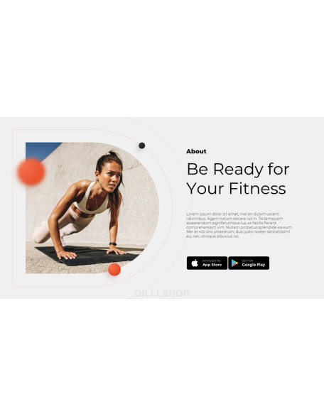 Fitness Mobile App Service powerpoint presentation online