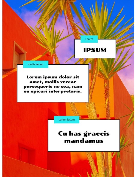 Colorful Tropical Concept PowerPoint Presentation Design