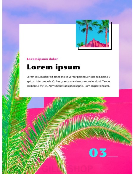 Colorful Tropical Concept PowerPoint Presentation Design