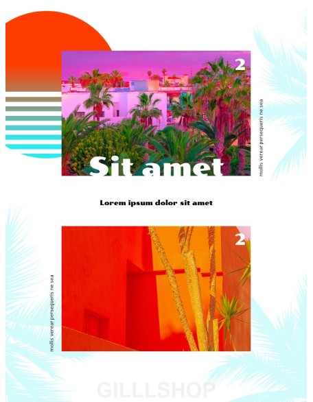 Colorful Tropical Concept PowerPoint Presentation Design