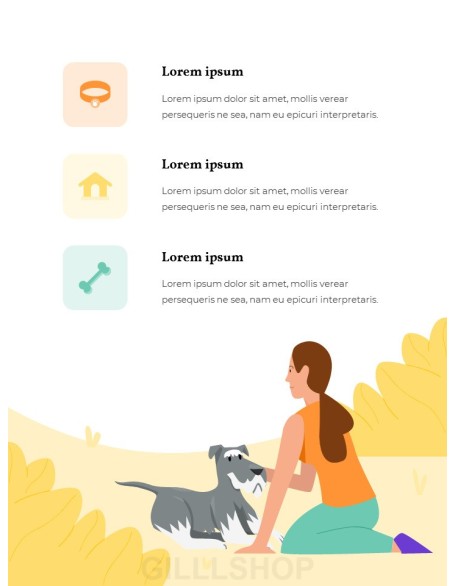 My Pet Friends Theme Illustration Vertical PowerPoint Presentations