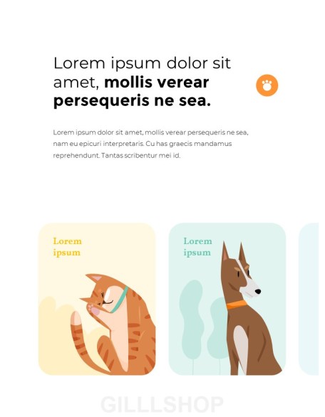 My Pet Friends Theme Illustration Vertical PowerPoint Presentations