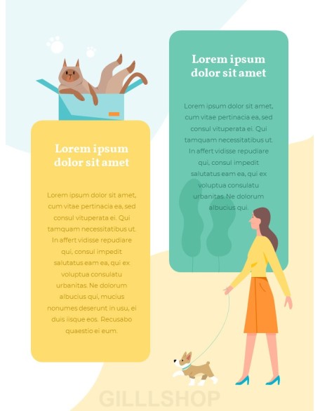 My Pet Friends Theme Illustration Vertical PowerPoint Presentations