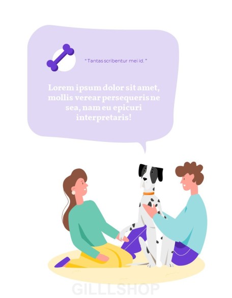 My Pet Friends Theme Illustration Vertical PowerPoint Presentations