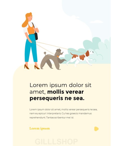 My Pet Friends Theme Illustration Vertical PowerPoint Presentations