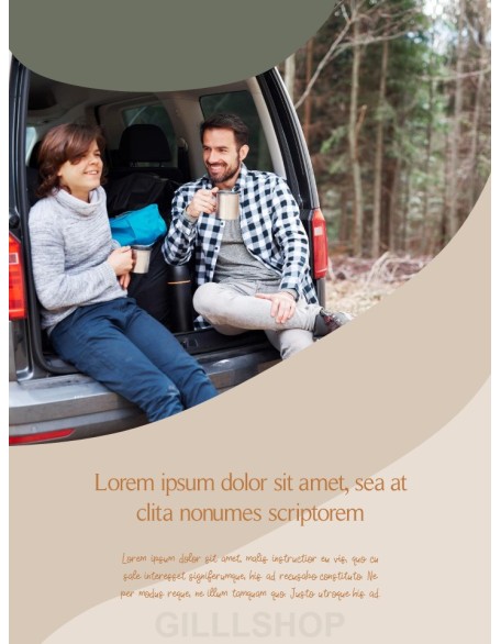 Car Camping Modern PPT Templates