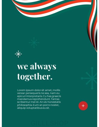 Merry Christmas Together presentation slides ppt