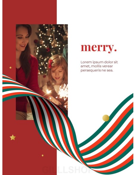 Merry Christmas Together presentation slides ppt