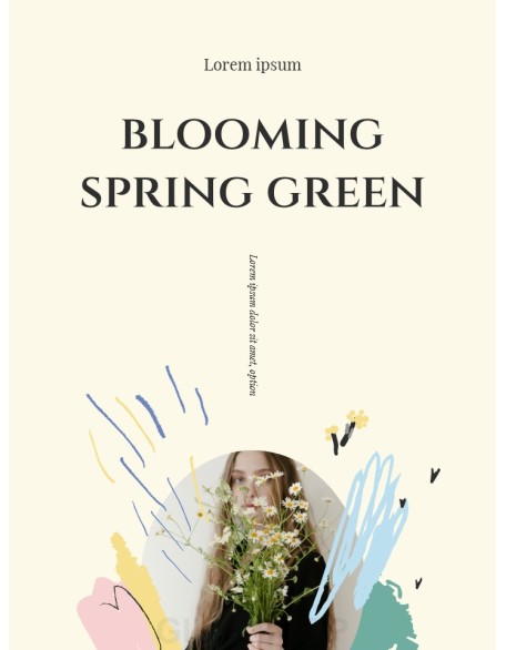 Spring Flower Theme template powerpoint