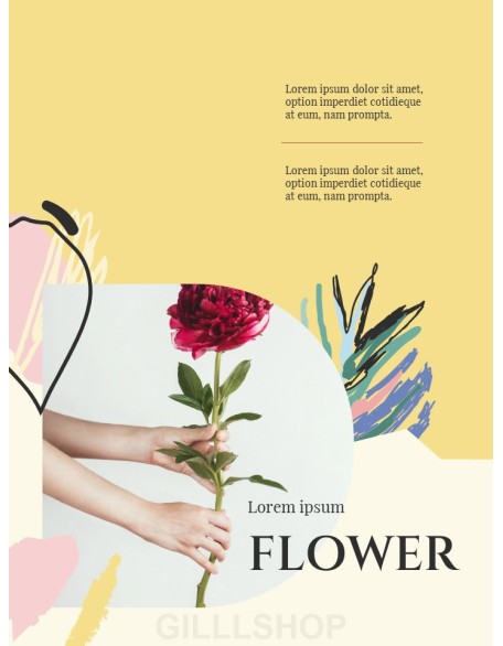 Spring Flower Theme template powerpoint