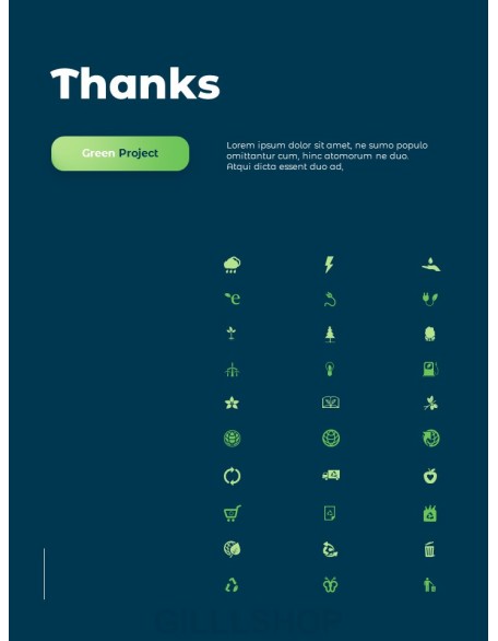 Green Project Report PPT Design Templates