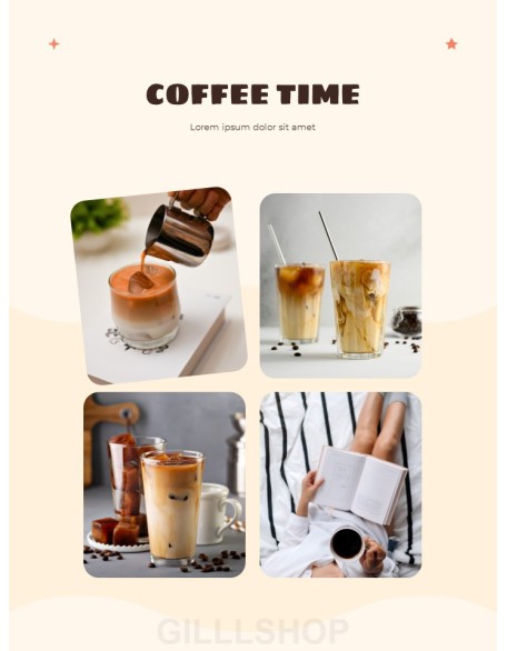 Café at Home Coffee Theme Easy PPT Template