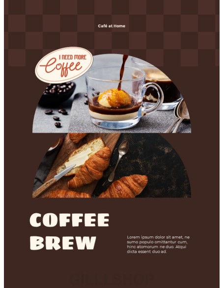 Café at Home Coffee Theme Easy PPT Template