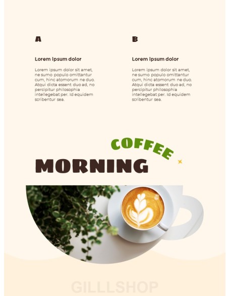 Café at Home Coffee Theme Easy PPT Template