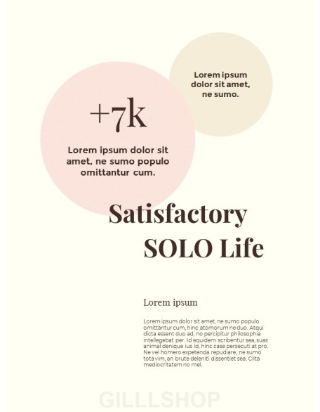 Beautiful Solo Life presentation slides ppt