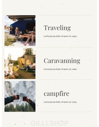 Romantic Road Travel Autumn Camping slides presentation