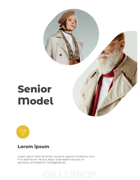 Beautiful Senior Life design presentation template