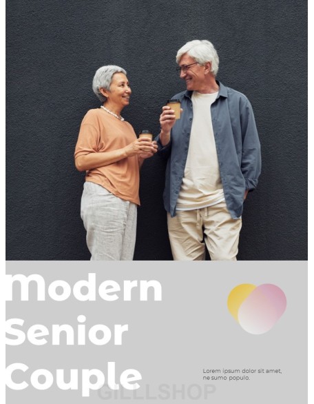 Beautiful Senior Life design presentation template