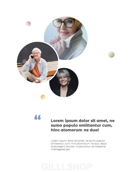 Beautiful Senior Life design presentation template