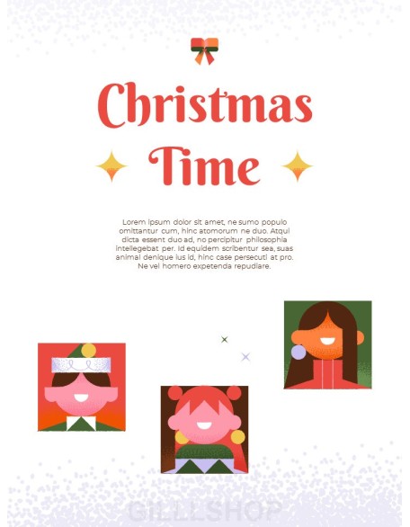 Christmas Design Kit business plan template ppt