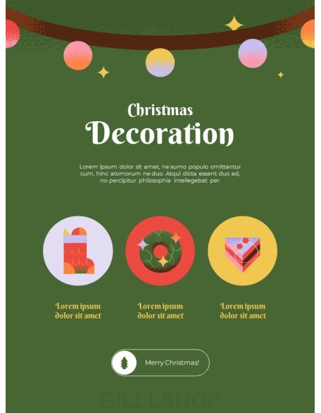 Christmas Design Kit business plan template ppt