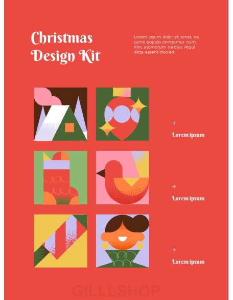 Christmas Design Kit business plan template ppt