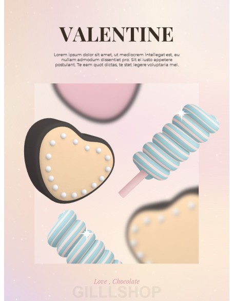 Sweet Valentine’s Day Theme best ppt template