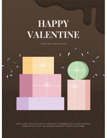 Sweet Valentine’s Day Theme best ppt template