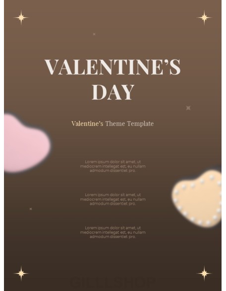 Sweet Valentine’s Day Theme best ppt template