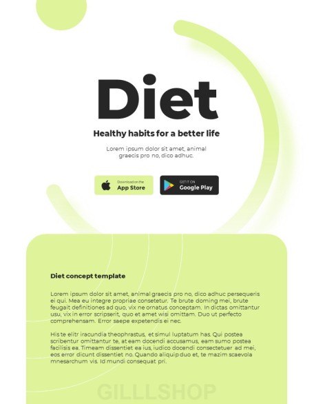 Healthy Diet Plan template ppt