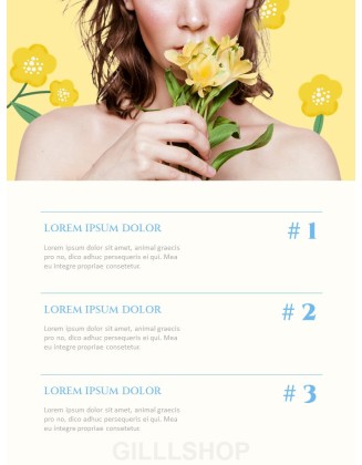 Spring Sale Coupon Event brochure design template