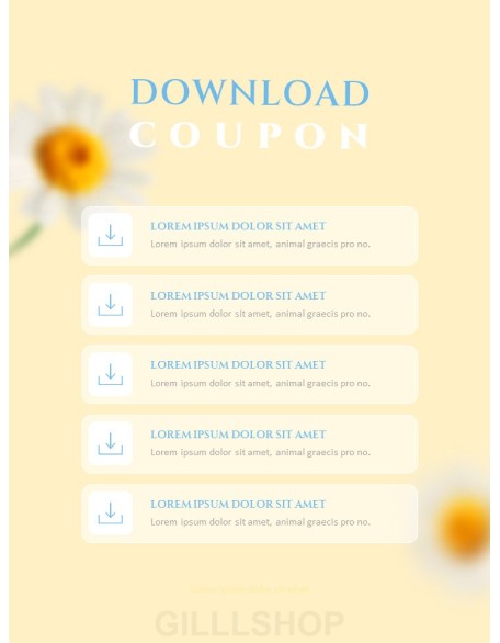 Spring Sale Coupon Event brochure design template