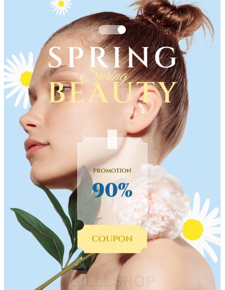 Spring Sale Coupon Event brochure design template