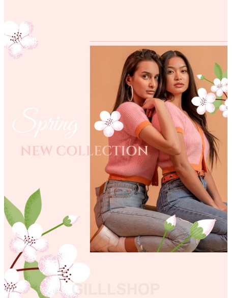 Spring Sale Coupon Event brochure design template