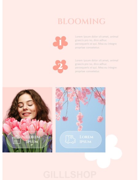 Spring Sale Coupon Event brochure design template