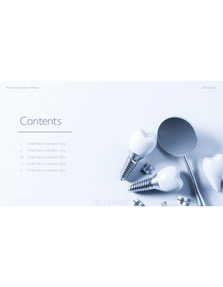 Dental Clinic Simple PowerPoint Templates